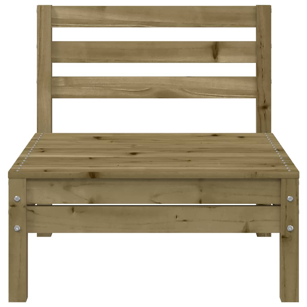 Garden Sofa 3-Seater Impregnated Wood Pine