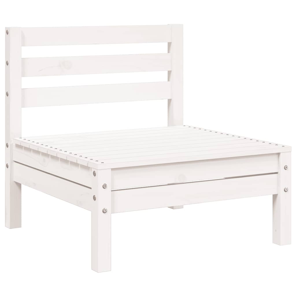 Garden Sofa | White | Solid pine wood | 3-seater | Modular | Garden Sofa
