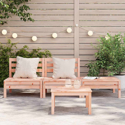 Garden Sofa | Natural Wood | Solid Douglas Fir wood | 3-seater | Modular