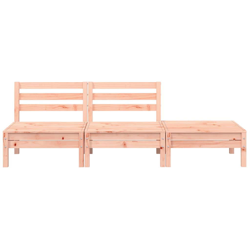 Garden Sofa | Natural Wood | Solid Douglas Fir wood | 3-seater | Modular