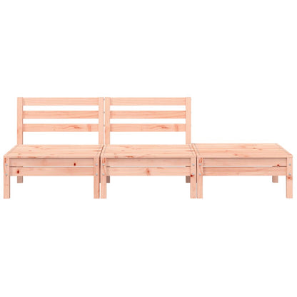 Garden Sofa | Natural Wood | Solid Douglas Fir wood | 3-seater | Modular