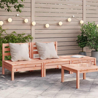 Garden Sofa | Natural Wood | Solid Douglas Fir wood | 3-seater | Modular