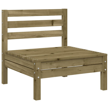 Garden Sofa | Natural Pine | Impregnated pine wood | 3-Seater | Modular