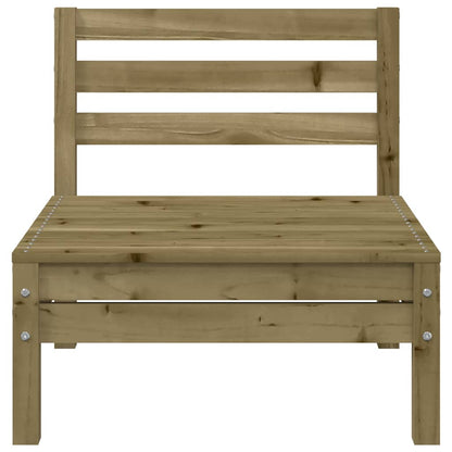 Garden Sofa | Natural Pine | Impregnated pine wood | 3-Seater | Modular