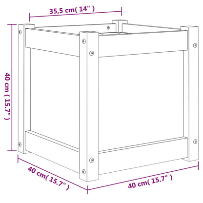 Garden Planter 40x40x40 cm Solid Wood Douglas