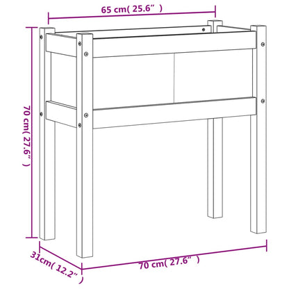 Garden Planters 2 pcs with Legs Impregnated Wood Pine