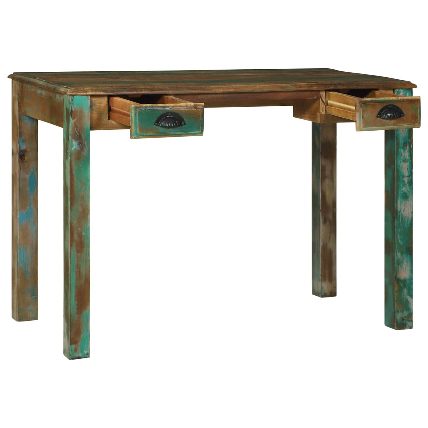 Writing Desk Brown 112 x 55 x 76 cm Solid Reclaim Wood
