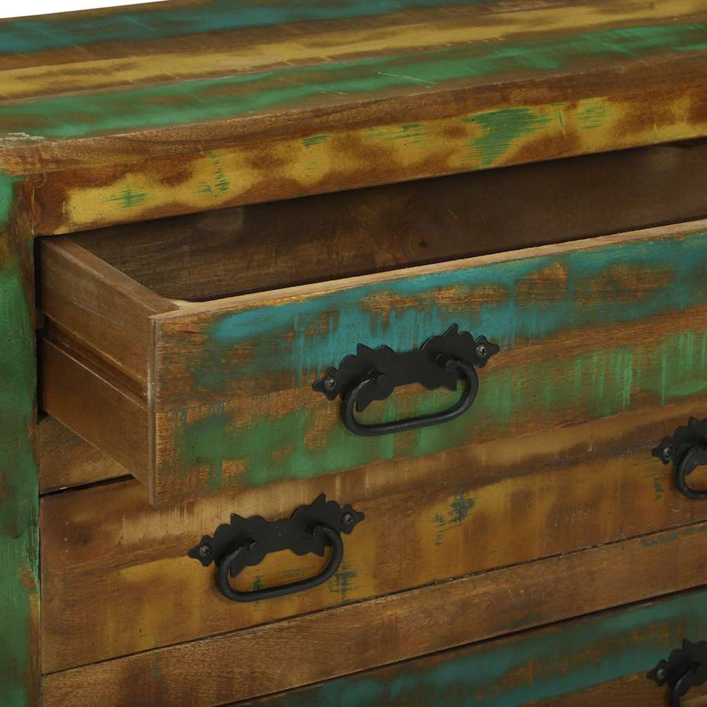 Sideboard with Drawer Brown 80 x 30 x 65 cm Solid Reclaim Wood
