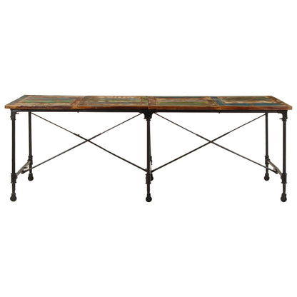 Dining Table 220x90x77 cm Solid Wood Reclaimed