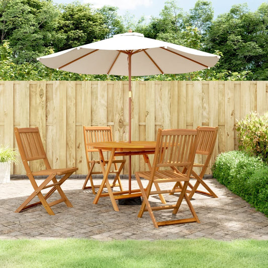 Garden Dining Set | Wood | Solid Acacia wood | 5 piece set |  Foldable