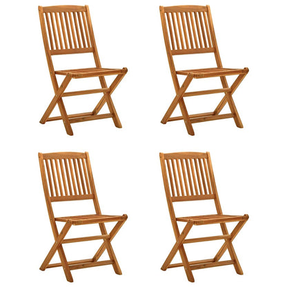 Garden Dining Set | Brown | Solid Acacia Wood | Medium | Foldable
