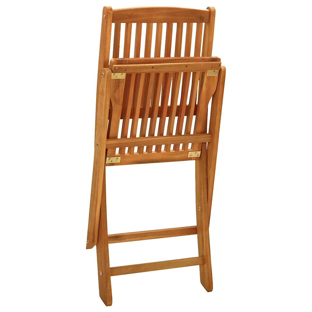 Garden Dining Set | Brown | Solid Acacia Wood | Medium | Foldable