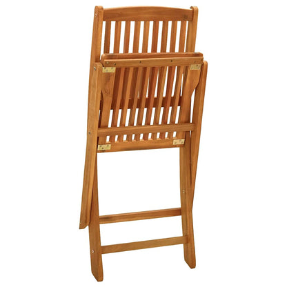 Garden Dining Set | Brown | Solid Acacia Wood | Medium | Foldable