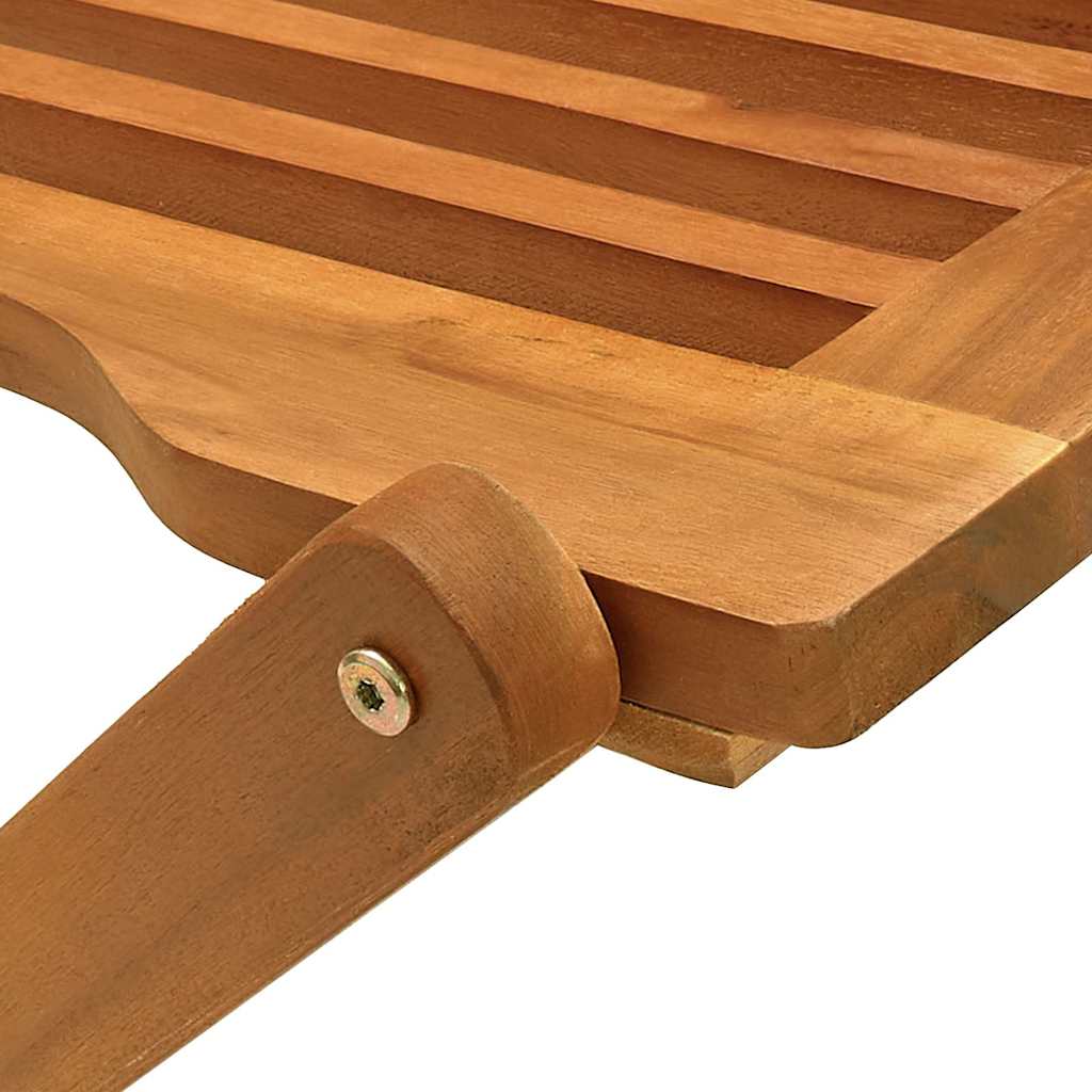 Garden Dining Set | Brown | Solid Acacia Wood | Medium | Foldable