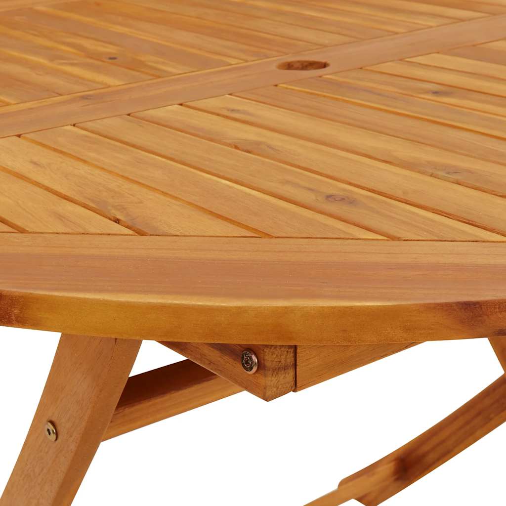 Garden Dining Set | Brown | Solid Acacia Wood | Medium | Foldable