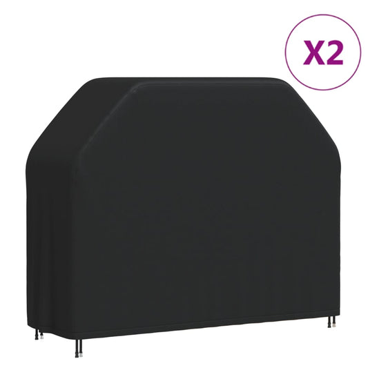 BBQ Covers 2 pcs 162x61x122 cm 420D Oxford Fabric