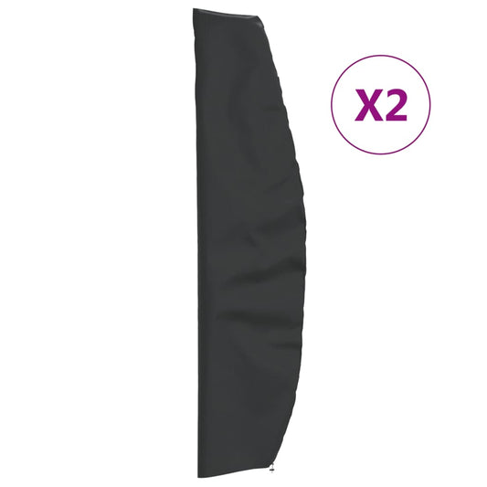 Garden Umbrella Covers 2 pcs 265x50/70/40 cm 420D Oxford Fabric