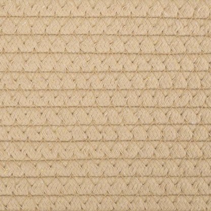 Storage Basket with Lid Black and Beige Ø37x50 cm Cotton