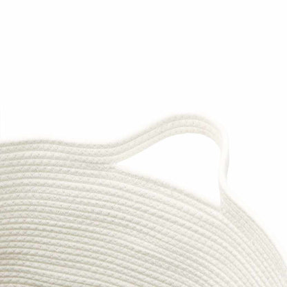 Storage Basket Brown and White Ø49x65 cm Cotton