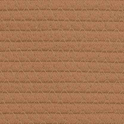 Storage Basket Brown and White Ø40x35 cm Cotton