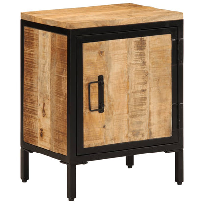 Bed Cabinet 40x30x52,5 cm Solid Rough Wood Mango