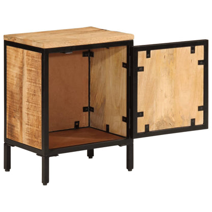 Bed Cabinet 40x30x52,5 cm Solid Rough Wood Mango