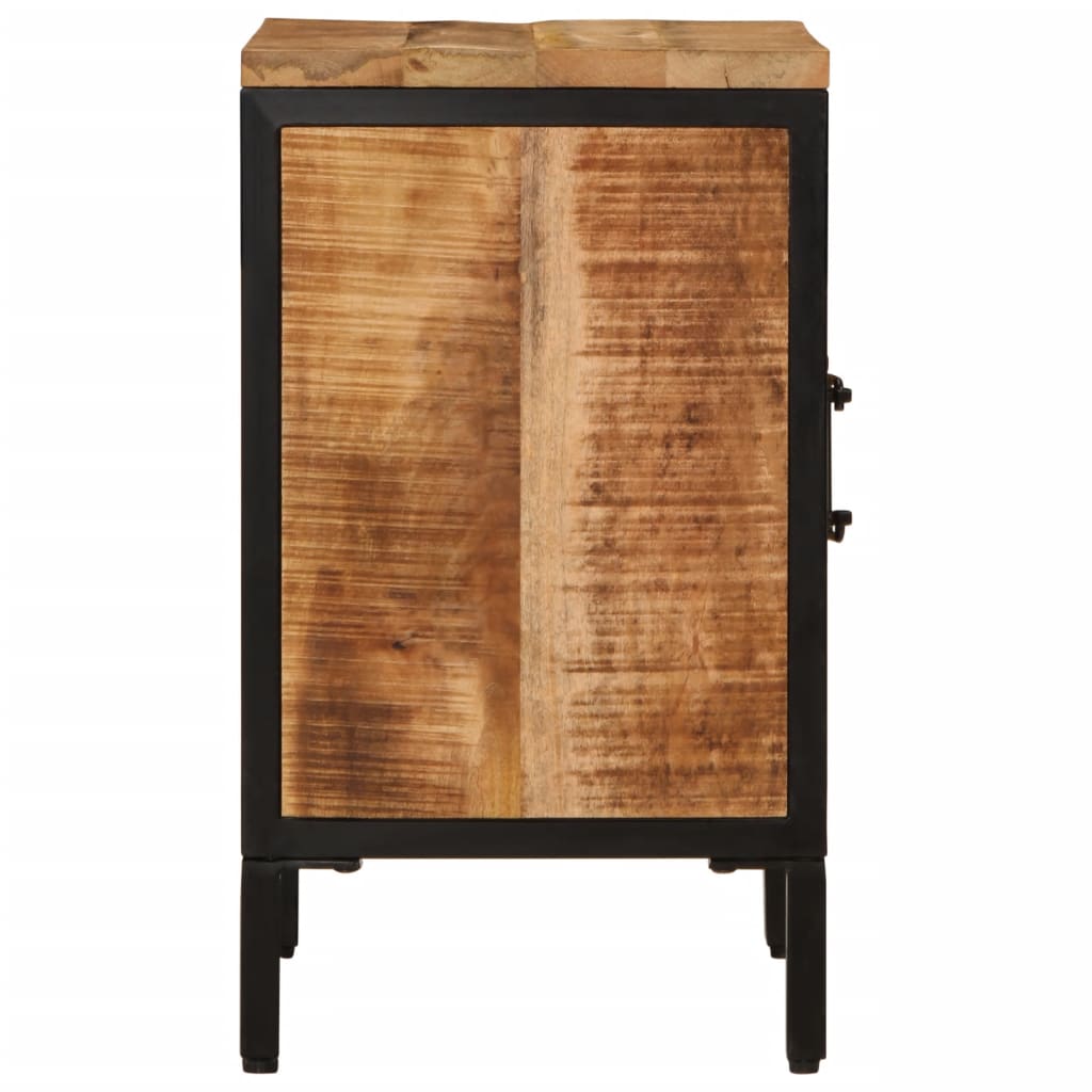 Bed Cabinet 40x30x52,5 cm Solid Rough Wood Mango