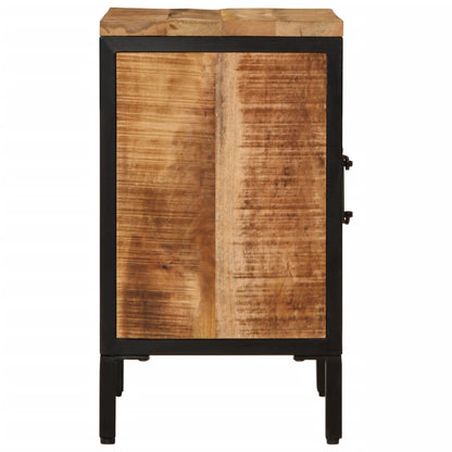 Bed Cabinet 40x30x52,5 cm Solid Rough Wood Mango