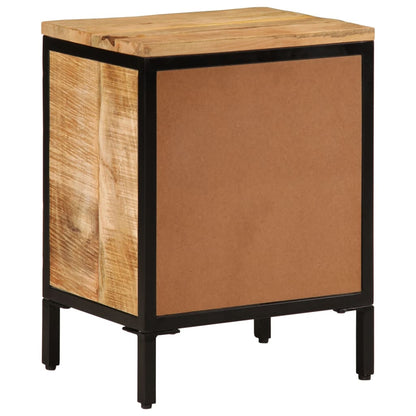 Bed Cabinet 40x30x52,5 cm Solid Rough Wood Mango