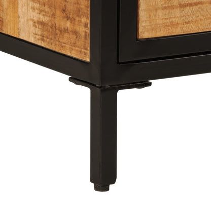 Bed Cabinet 40x30x52,5 cm Solid Rough Wood Mango