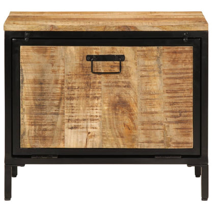 Shoe Cabinet 60x35x53 cm Solid Rough Wood Mango