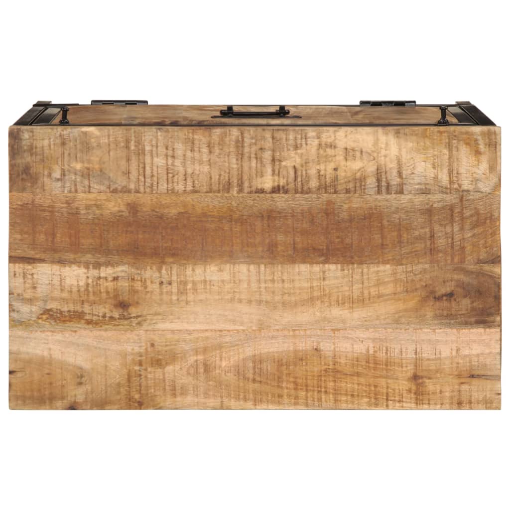 Shoe Cabinet 60x35x53 cm Solid Rough Wood Mango
