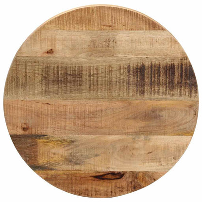Table Top Ø 40x2.5 cm Round Solid Wood Rough Mango