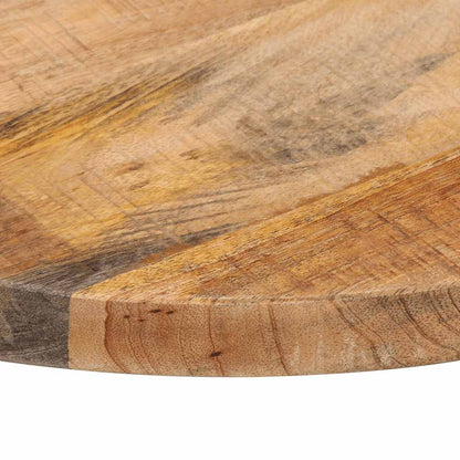 Table Top Ø 40x2.5 cm Round Solid Wood Rough Mango