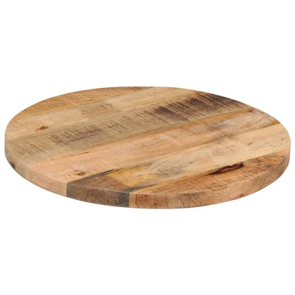 Table Top Ø 50x1.5 cm Round Solid Wood Rough Mango