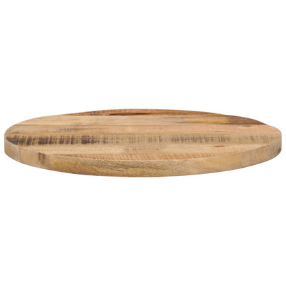 Table Top Ø 50x1.5 cm Round Solid Wood Rough Mango