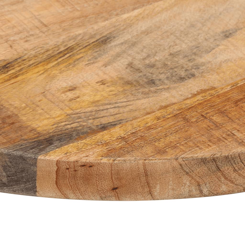 Table Top Ø 50x1.5 cm Round Solid Wood Rough Mango