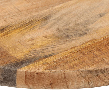 Table Top Ø 50x1.5 cm Round Solid Wood Rough Mango