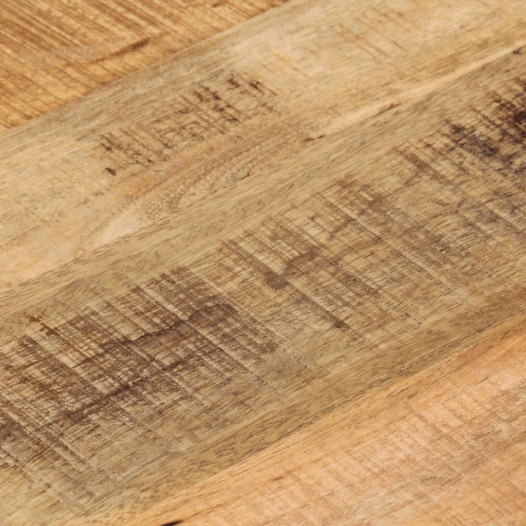 Table Top Ø 50x1.5 cm Round Solid Wood Rough Mango