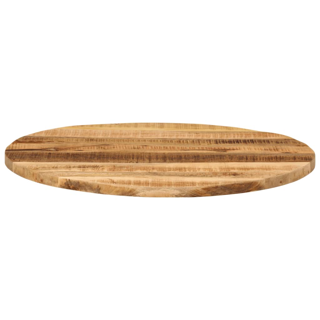 Table Top Ø 70x1.5 cm Round Solid Wood Rough Mango