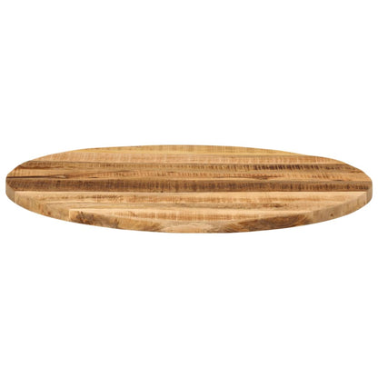 Table Top Ø 70x1.5 cm Round Solid Wood Rough Mango