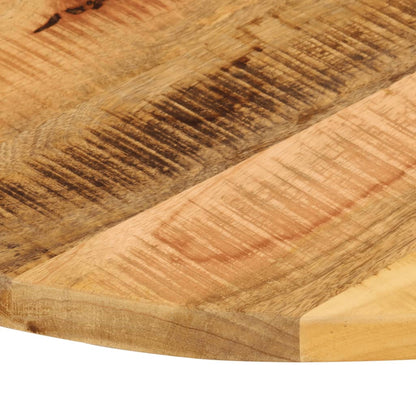 Table Top Ø 70x1.5 cm Round Solid Wood Rough Mango