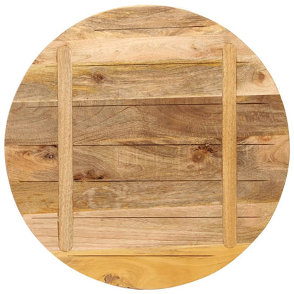 Table Top Ø 70x3.8 cm Round Solid Wood Rough Mango