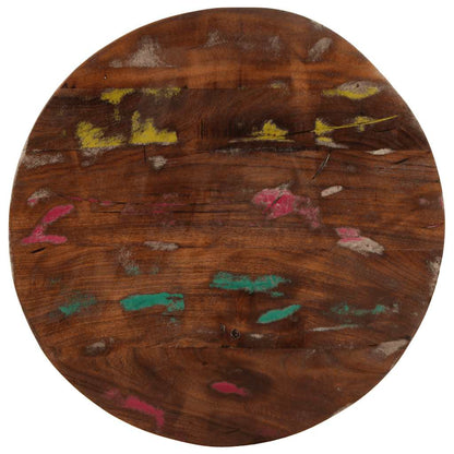Table Top Ø 40x1.5 cm Round Solid Wood Reclaimed