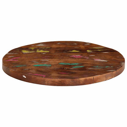Table Top Ø 40x1.5 cm Round Solid Wood Reclaimed