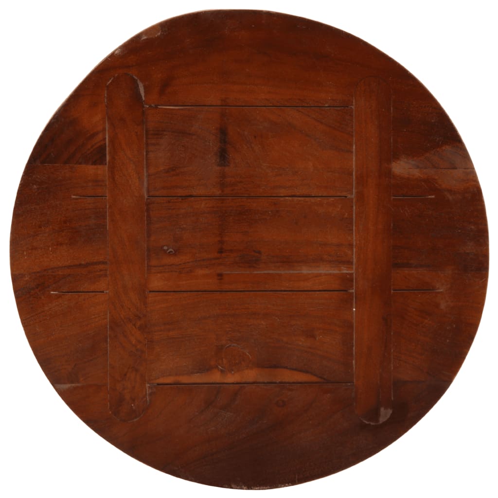 Table Top Ø 40x3.8 cm Round Solid Wood Reclaimed