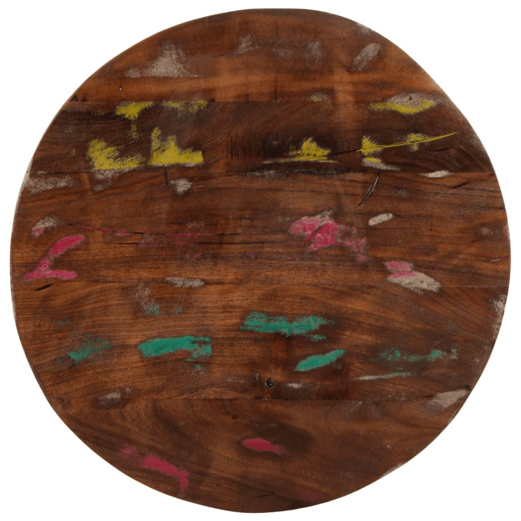 Table Top Ø 60x1.5 cm Round Solid Wood Reclaimed