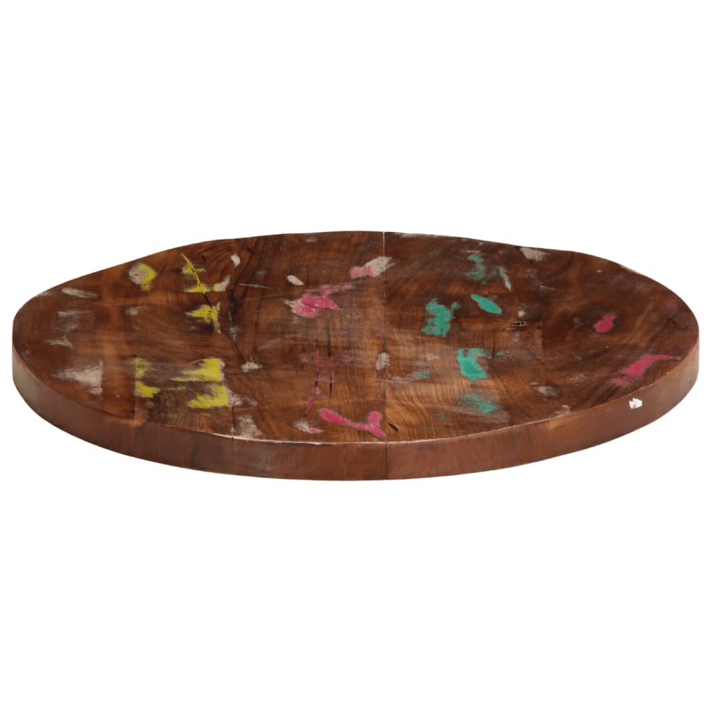 Table Top Ø 60x1.5 cm Round Solid Wood Reclaimed