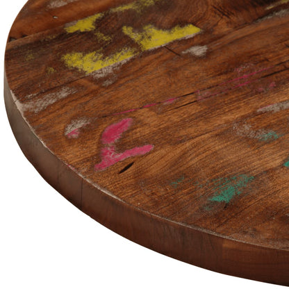Table Top Ø 60x1.5 cm Round Solid Wood Reclaimed
