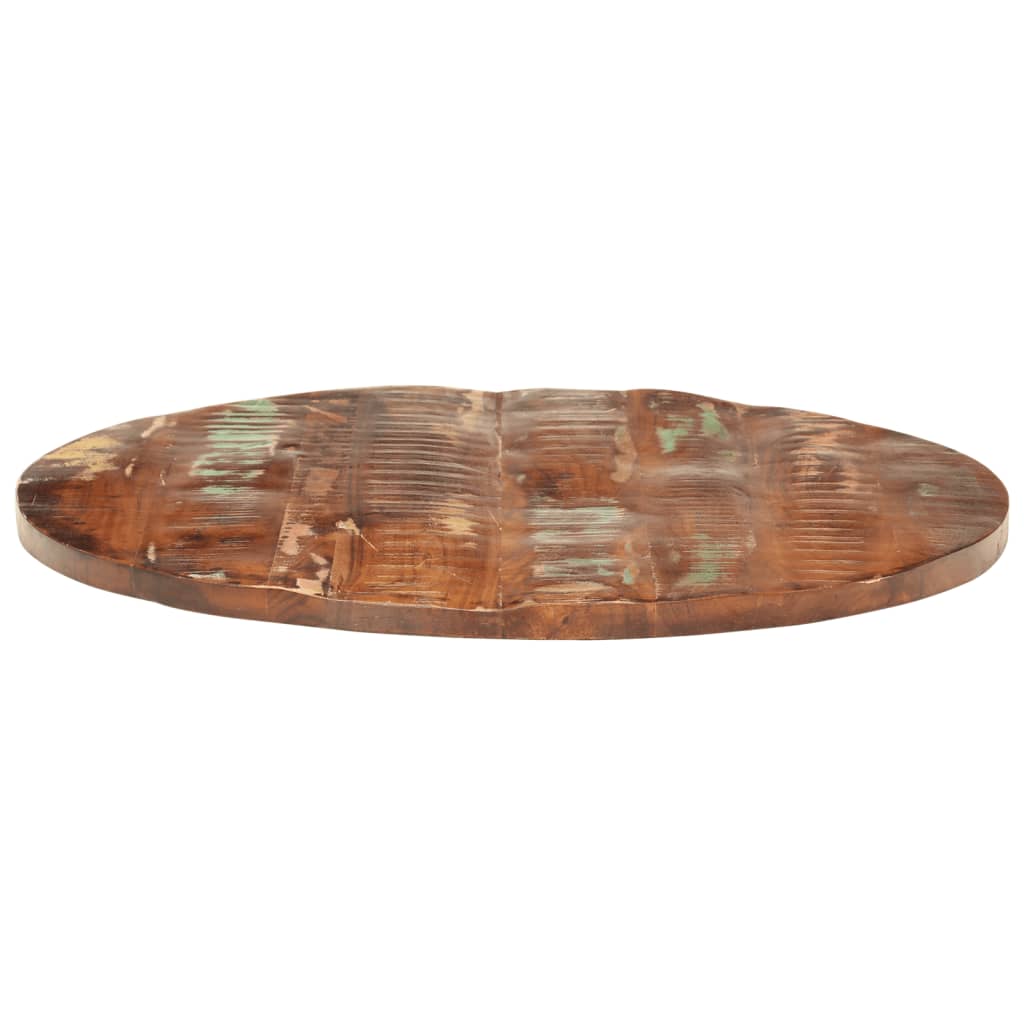 Table Top Ø 70x2.5 cm Round Solid Wood Reclaimed